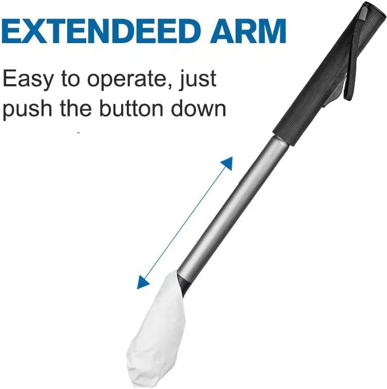 EASACE Upgrade Toilet Aid 17" Long Reach Comfort Wipe,Self Wipe Assist Tissue Holder Tool,Bathroom Aid for Limited Mobility,Seniors,Elderly. - Image 4